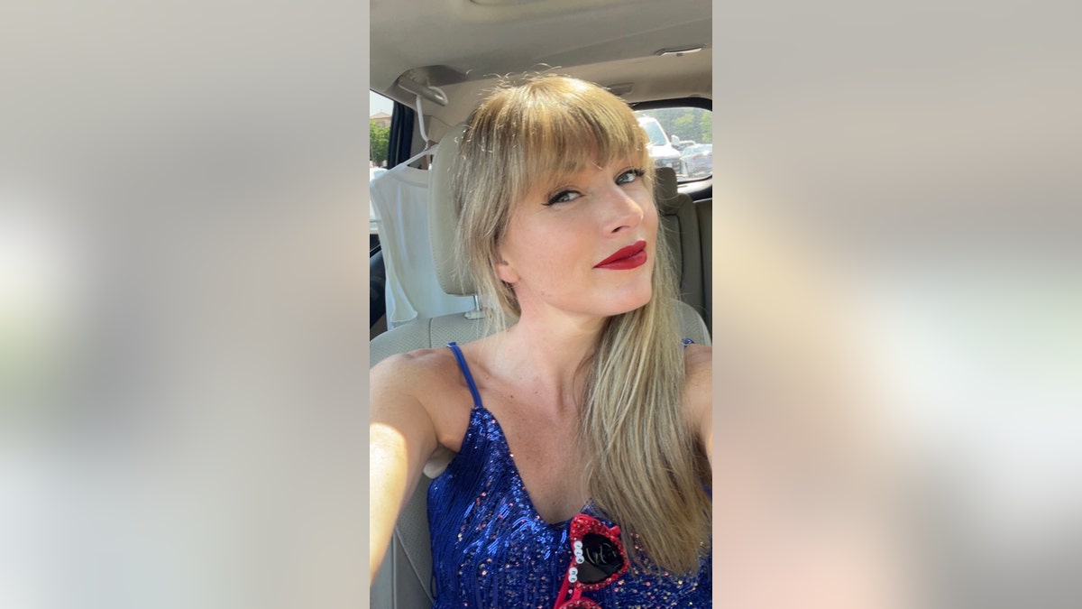 Kelley Thrasher, pictured here, said that today, she books gigs as a Taylor Swift lookalike.