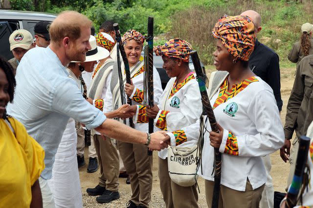 <p>Eric Charbonneau/Archewell Foundation via Getty</p> Prince Harry visits Colombia on Aug. 17, 2024