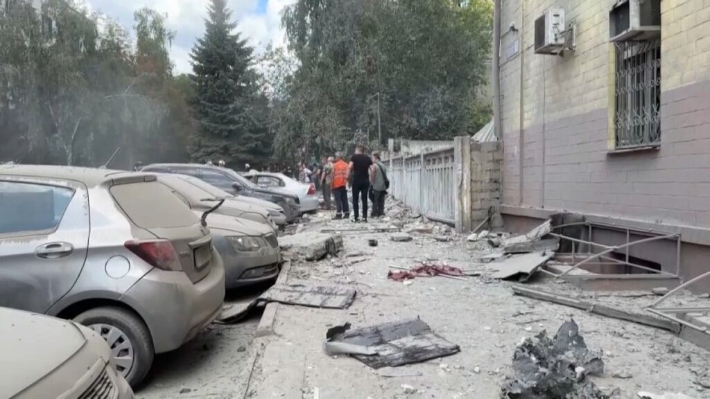 At least eight injured in rocket attack on Kharkiv clinic