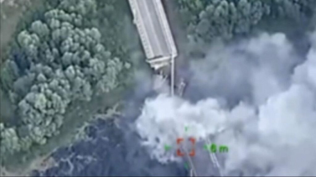 Ukraine destroys key bridge in Russia’s Kursk region
