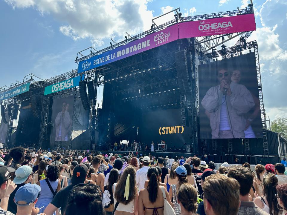 Montreal band Clay and Friends jam out on Osheaga 2024 Day 3. (Photo by Chris Stoodley/Yahoo Canada)