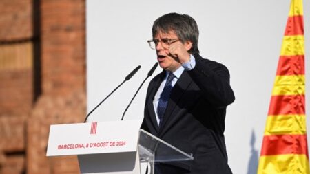 Catalan separatist Puigdemont evades capture on chaotic return to Spain