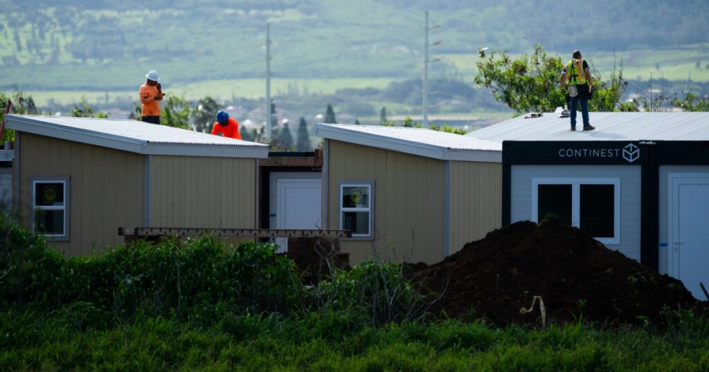 Maui wildfire victims wait for housing as a tiny home village sits mostly empty