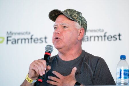 Viral Harris-Walz camo hat raises $1 million, draws NRA scorn