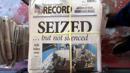 Ex-Kansas police chief charged with felony obstruction after raid linked to 98-year-old woman’s death