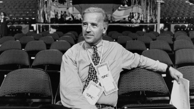 Biden was a spectator at his first DNC. Now, at his 13th, he’s an incumbent president passing the torch