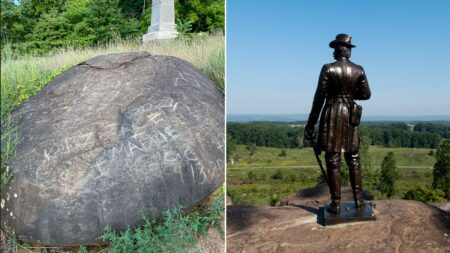 Vandalism found at Gettysburg battleground, preservationists remove traces of defacement: ‘Hallowed ground’