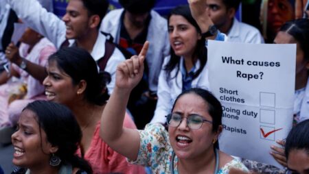 India’s doctors strike in protest at rape and murder of colleague