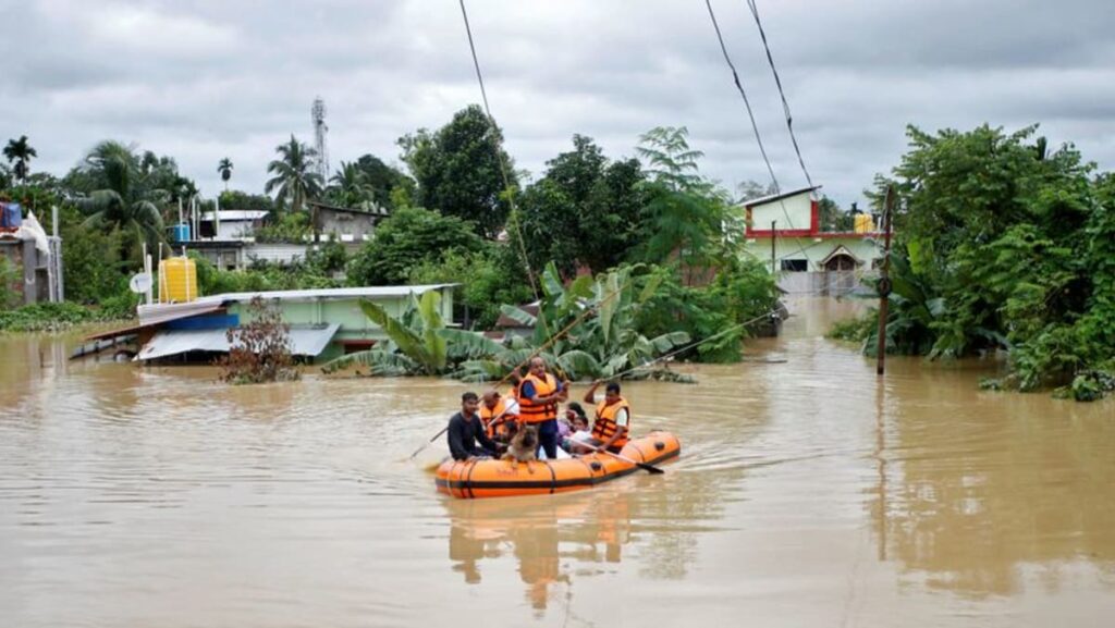 Floods, landslides in India’s Tripura displace tens of thousands