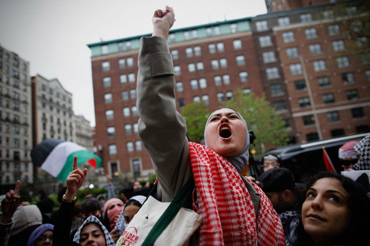 Officers cleared out a pro-Palestinian campus demonstration on April 18, a day after university officials testified about anti-Semitism before Congress. Leaders of Columbia University defended the prestigious New York school's efforts to combat anti-Semitism on campus at a fiery congressional hearing on April 17.