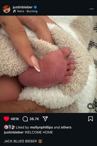 <p>justin bieber/instagram</p> Jack Bieber