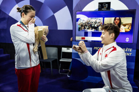 A badminton player won gold in Paris. Then she received a proposal from a teammate
