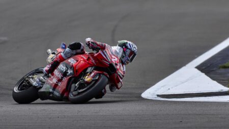 MotoGP: Enea Bastianini claims victory in Sprint at Silverstone as Francesco Bagnaia crashes