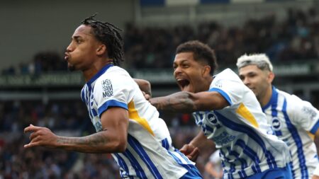 Brighton & Hove Albion 2-1 Manchester United – Joao Pedro heads stoppage-time winner to inflict defeat on Erik ten Hag