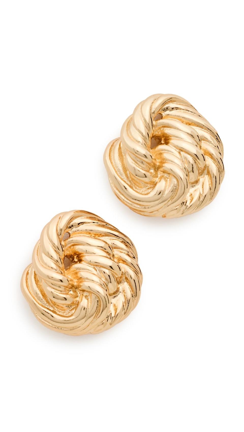 <p><a href="https://www.amazon.com/dp/B0D3FN5DQ6?tag=syn-yahoo-20&ascsubtag=%5Bartid%7C10051.g.40754525%5Bsrc%7Cyahoo-us" data-i13n="elm:affiliate_link;elmt:premonetized" rel="sponsored" target="_blank" data-ylk="slk:Shop Now;elm:affiliate_link;elmt:premonetized;itc:0;sec:content-canvas" class="link  rapid-with-clickid etailiffa-link">Shop Now</a></p> <p>Briar Knotted Earrings</p> <p>amazon.com</p> <p>$148.00</p>