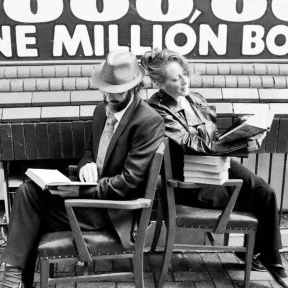 Hamish Alcorn and Dawn Albinger at their bookstore, Archives Fine Books, in Brisbane’s Charlotte Street.