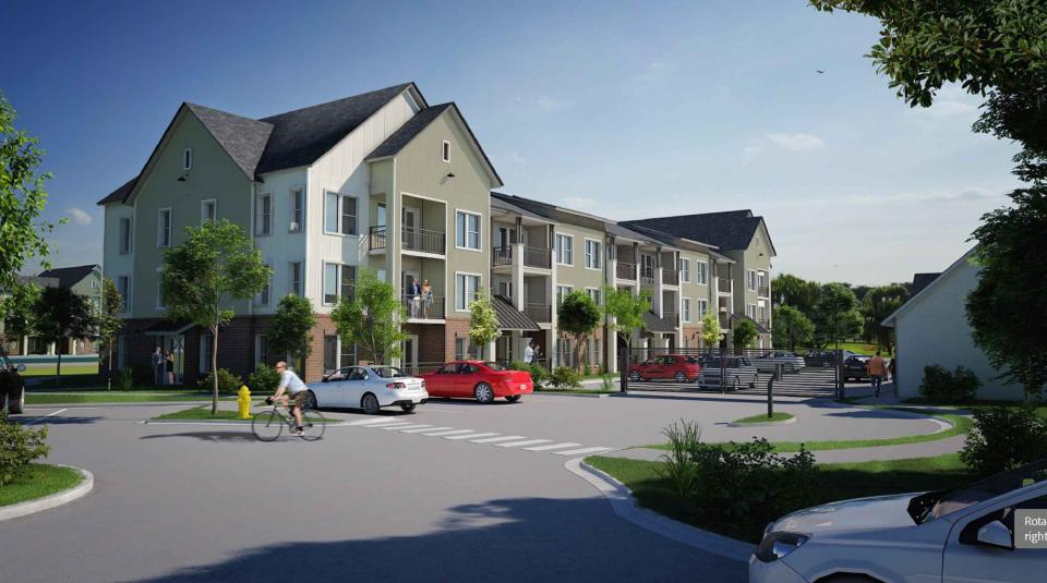 Kelly Hollow, a 250-unit apartment development by SSLM, is being built on a property that for decades was hidden behind 8-foot-high fencing and barbed wire. Humphrey and Partners.