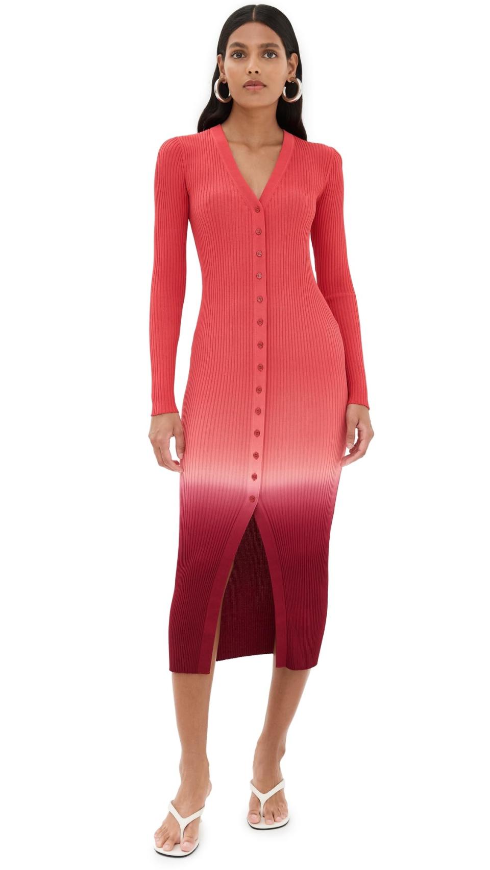 <p><a href="https://www.amazon.com/dp/B0CWCD5CCV?tag=syn-yahoo-20&ascsubtag=%5Bartid%7C10051.g.40754525%5Bsrc%7Cyahoo-us" data-i13n="elm:affiliate_link;elmt:premonetized" rel="sponsored" target="_blank" data-ylk="slk:Shop Now;elm:affiliate_link;elmt:premonetized;itc:0;sec:content-canvas" class="link  rapid-with-clickid etailiffa-link">Shop Now</a></p> <p>Shoko Sweater Dress</p> <p>amazon.com</p> <p>$245.00</p>