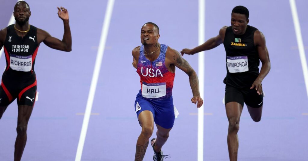 Quincy Hall Of U.S. Wins Olympic 400-Meter Final With Epic Surge Down Stretch