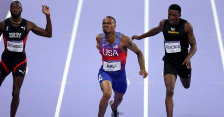 Quincy Hall Of U.S. Wins Olympic 400-Meter Final With Epic Surge Down Stretch