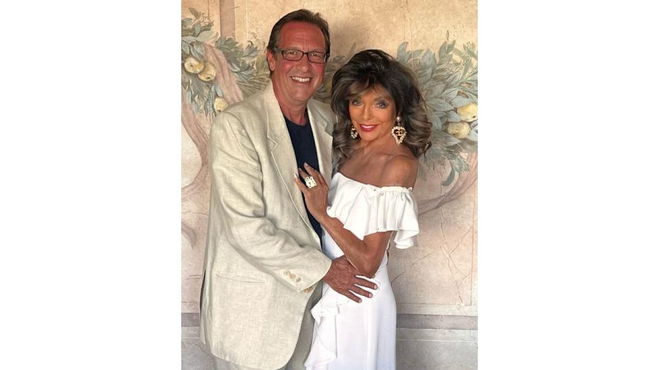 Joan Collins with husband Percy