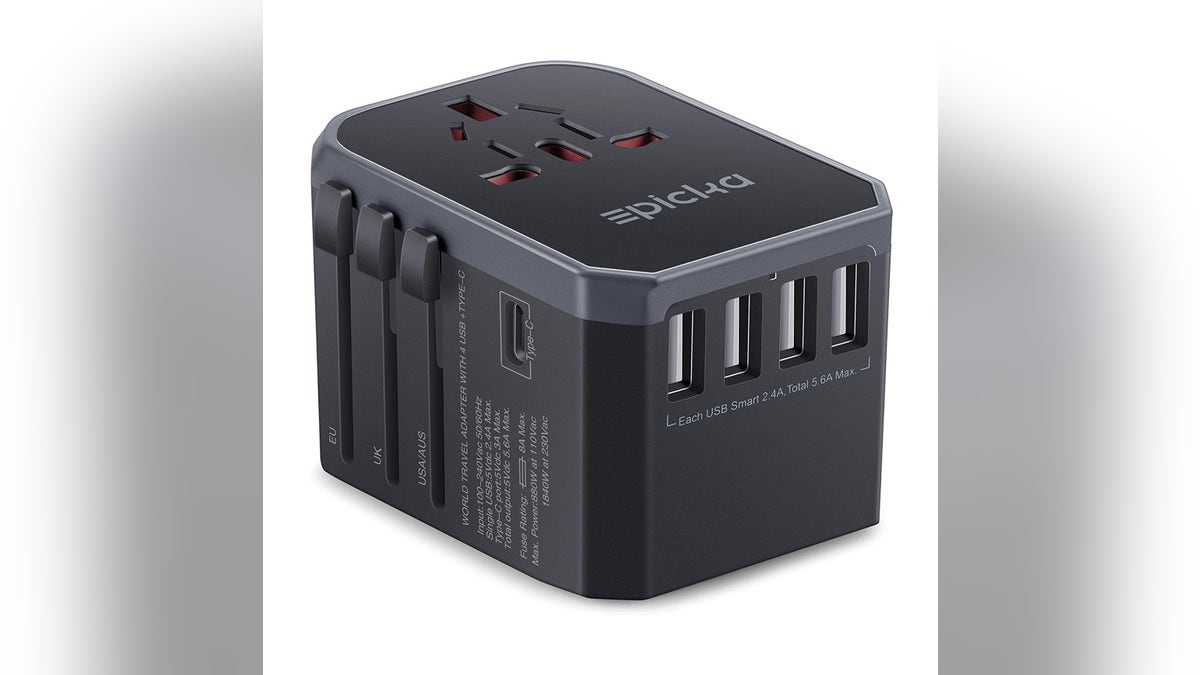 Charge your phone and other devices in other countries with an adapter.