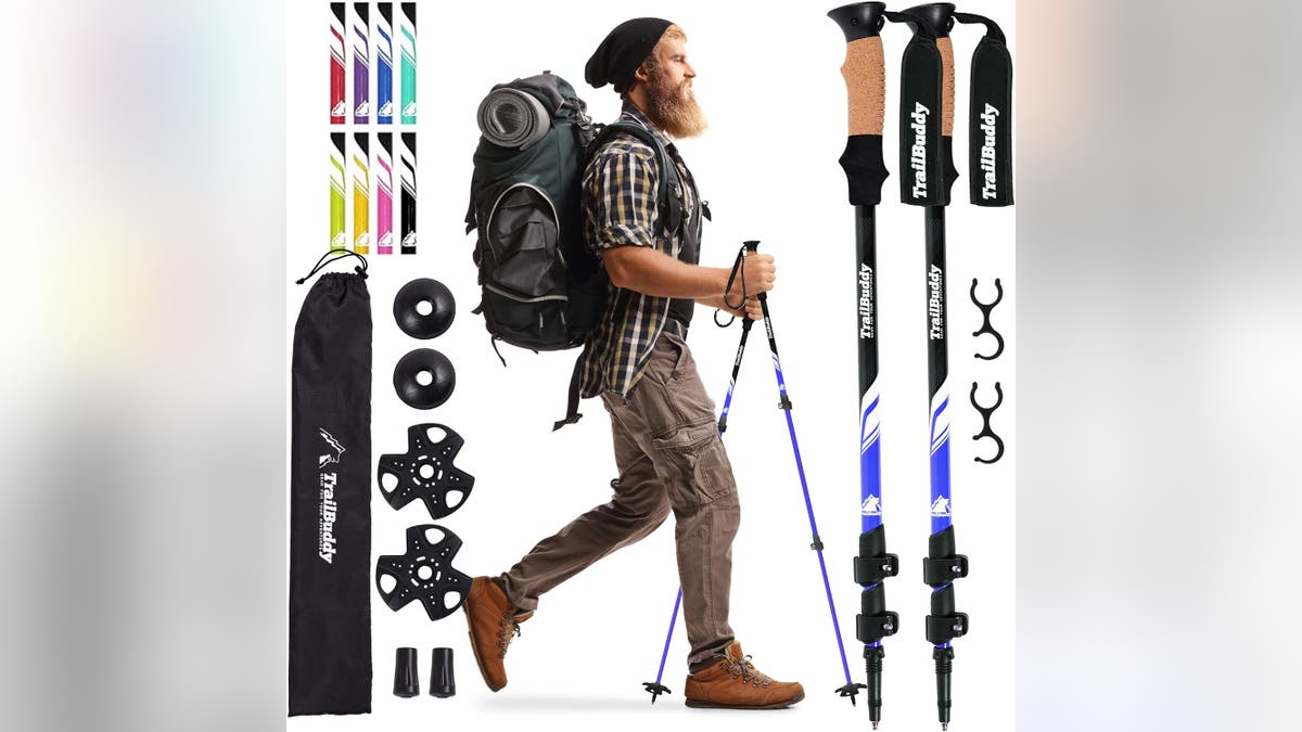 Hiking gets a little easier with trekking poles.
