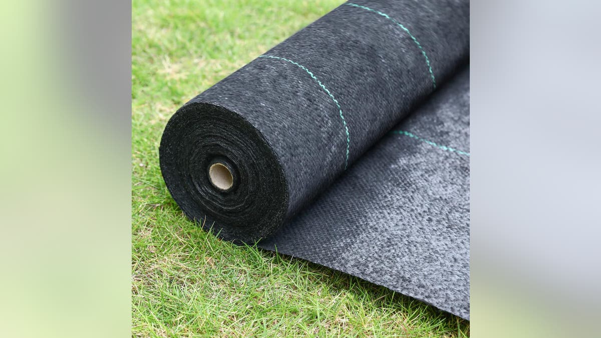 Tackle weeds before you start planting when you use landscaping fabric.