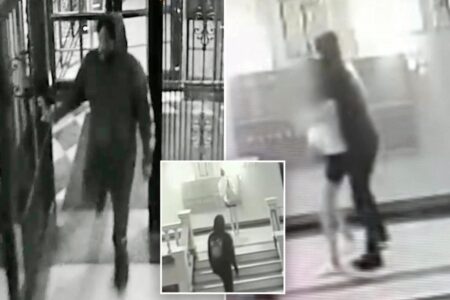 Terrifying video shows Brooklyn woman followed into building, choked by creep