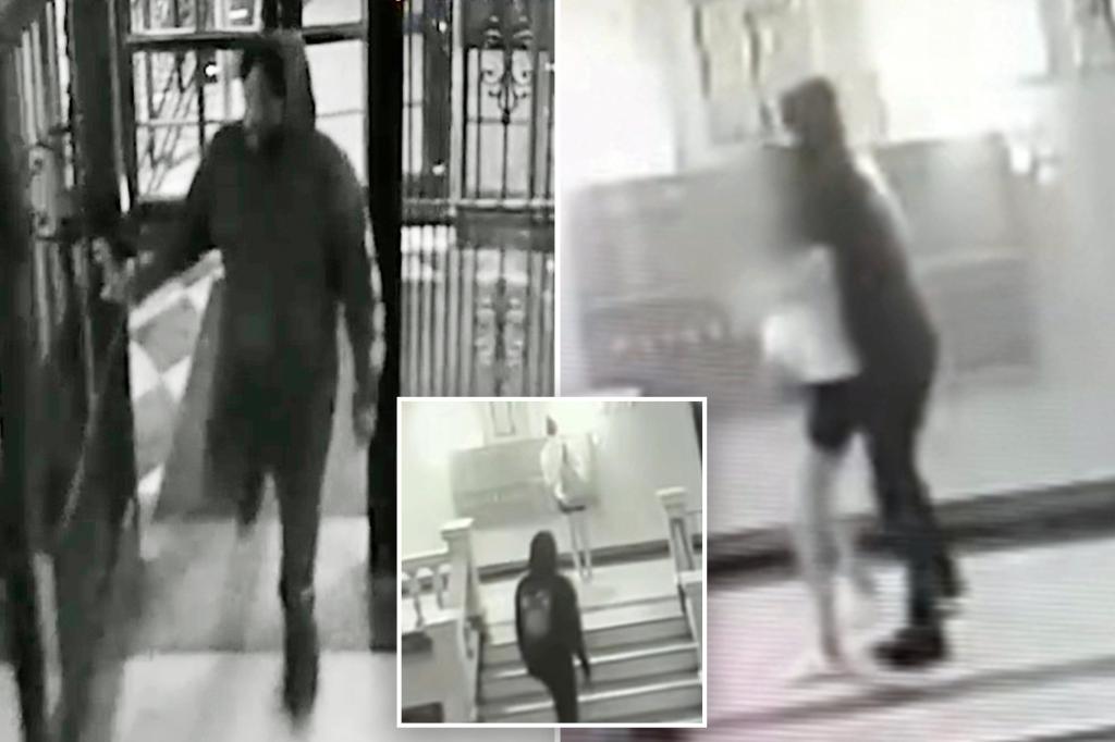 Terrifying video shows Brooklyn woman followed into building, choked by creep