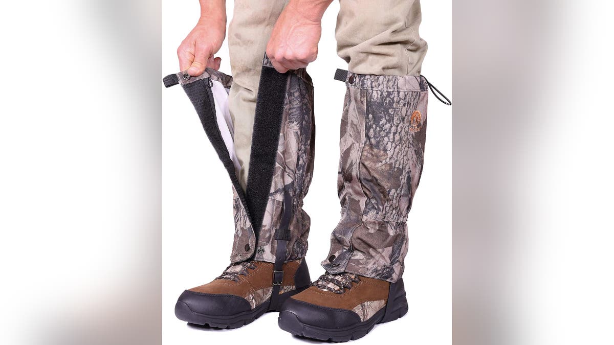 Protect your legs and boots when hiking.