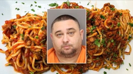 Florida man allegedly throws spaghetti sauce at his mother in domestic dispute, hides in bushes from police