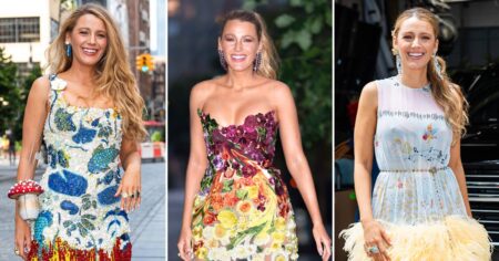 All of Blake Lively’s Floral, Fierce and Frilly Outfits During the ‘It Ends With Us’ Press Tour