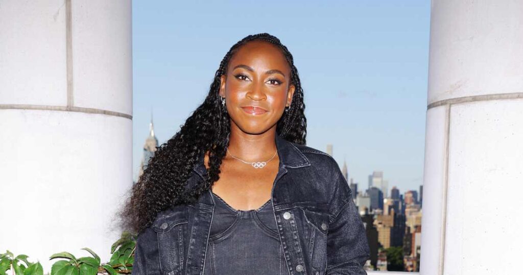 Coco Gauff Decks Out in Denim While Celebrating Her Collab With American Eagle