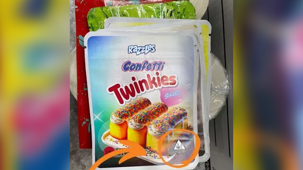 Image of seized drugs posed as Twinkies