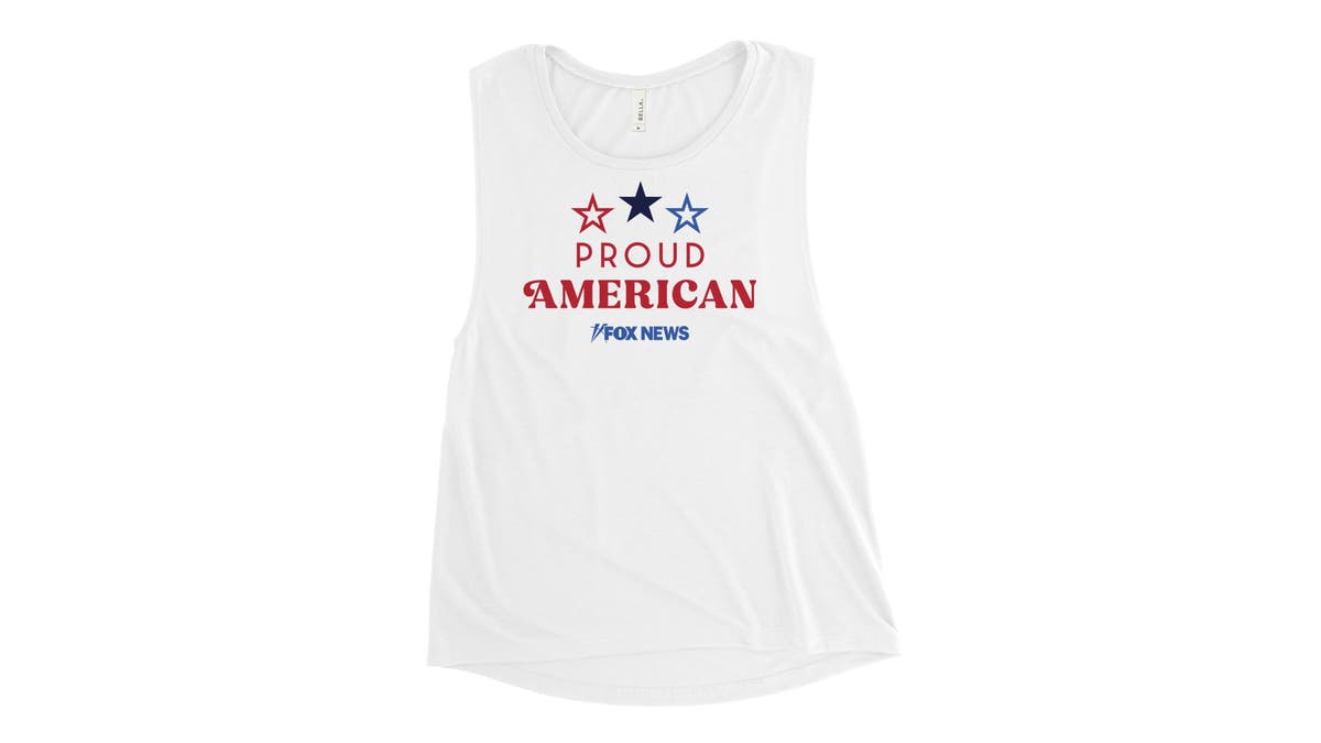 Stay cool with a Proud American tank top for women.