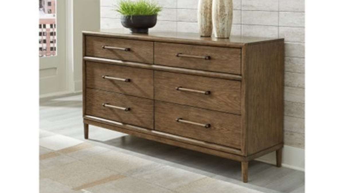 This dresser is unique and modern.