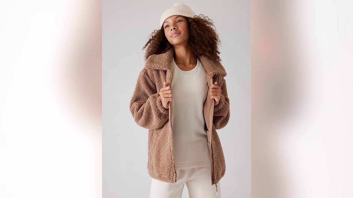 Stay warm and cozy with a fleece jacket.