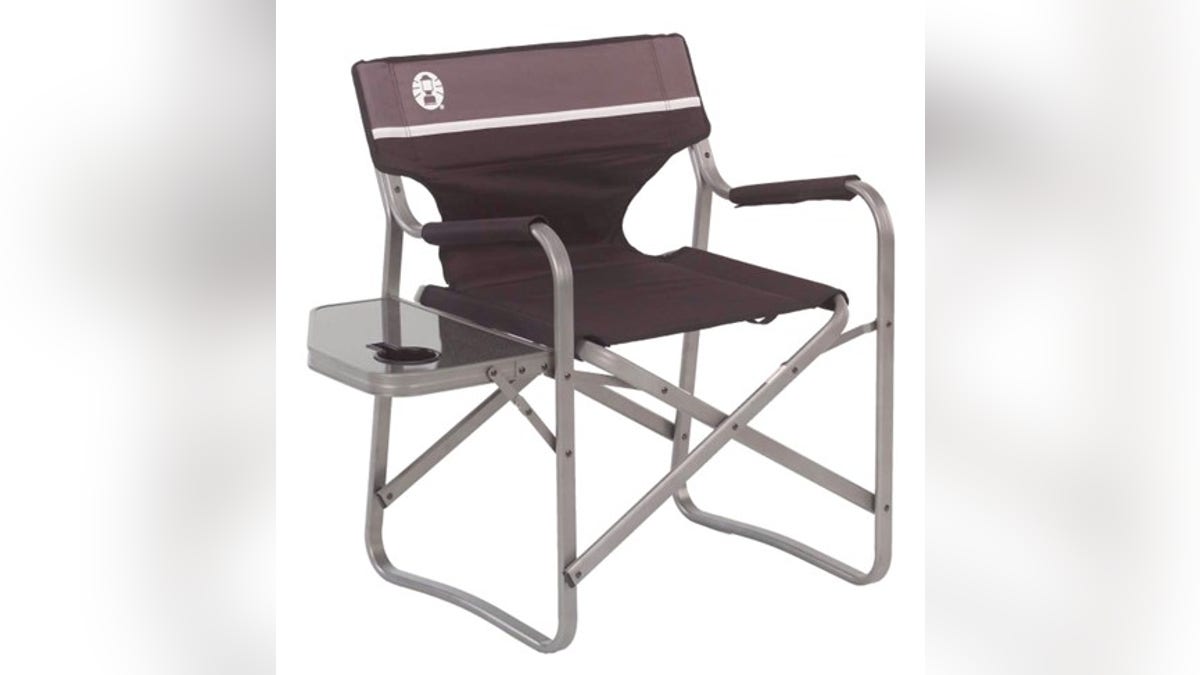 Relax in an oversized camping chair.