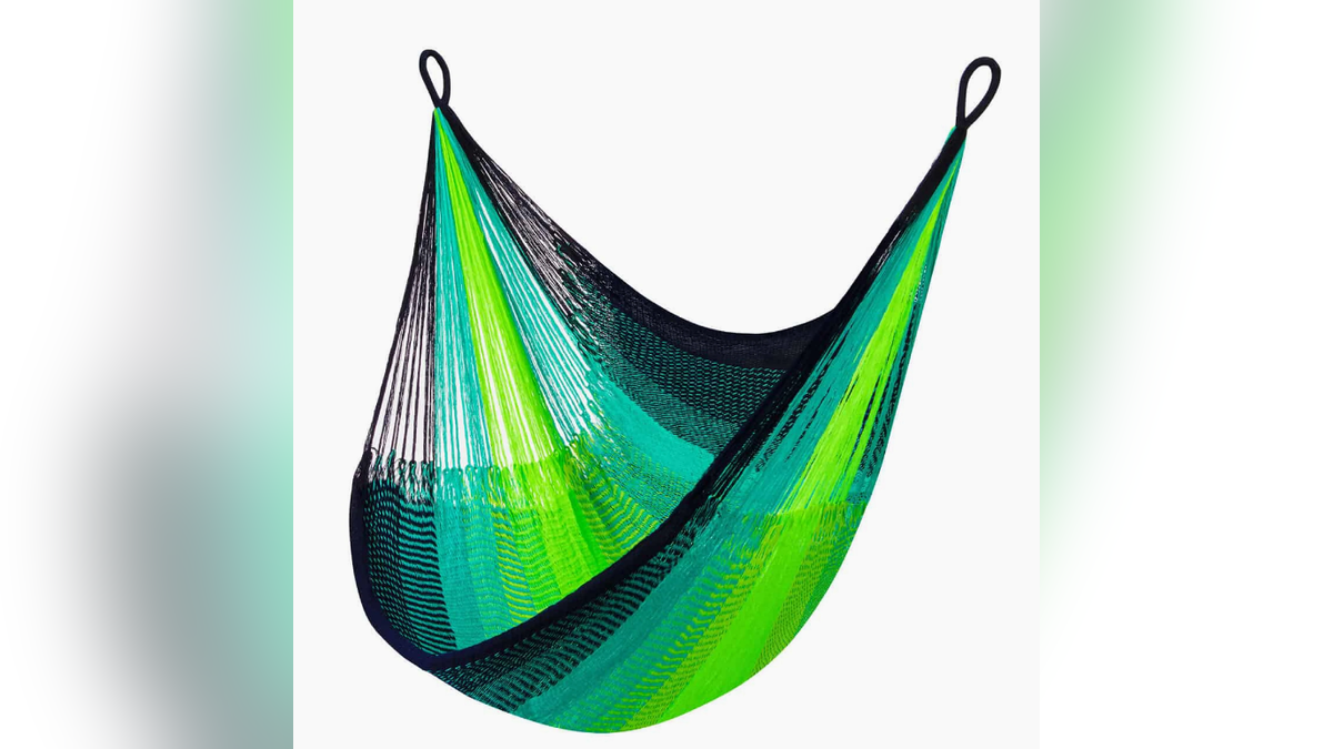 Relax in style with a hammock chair.