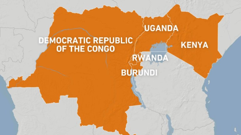 East Africa map