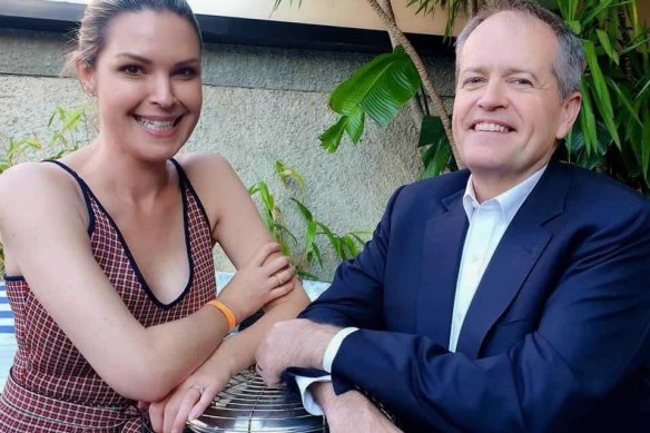 Carter pictured with Labor frontbencher and Melbourne MP Bill Shorten.