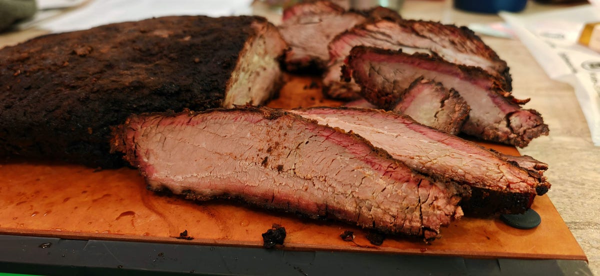 Cooked beef brisket