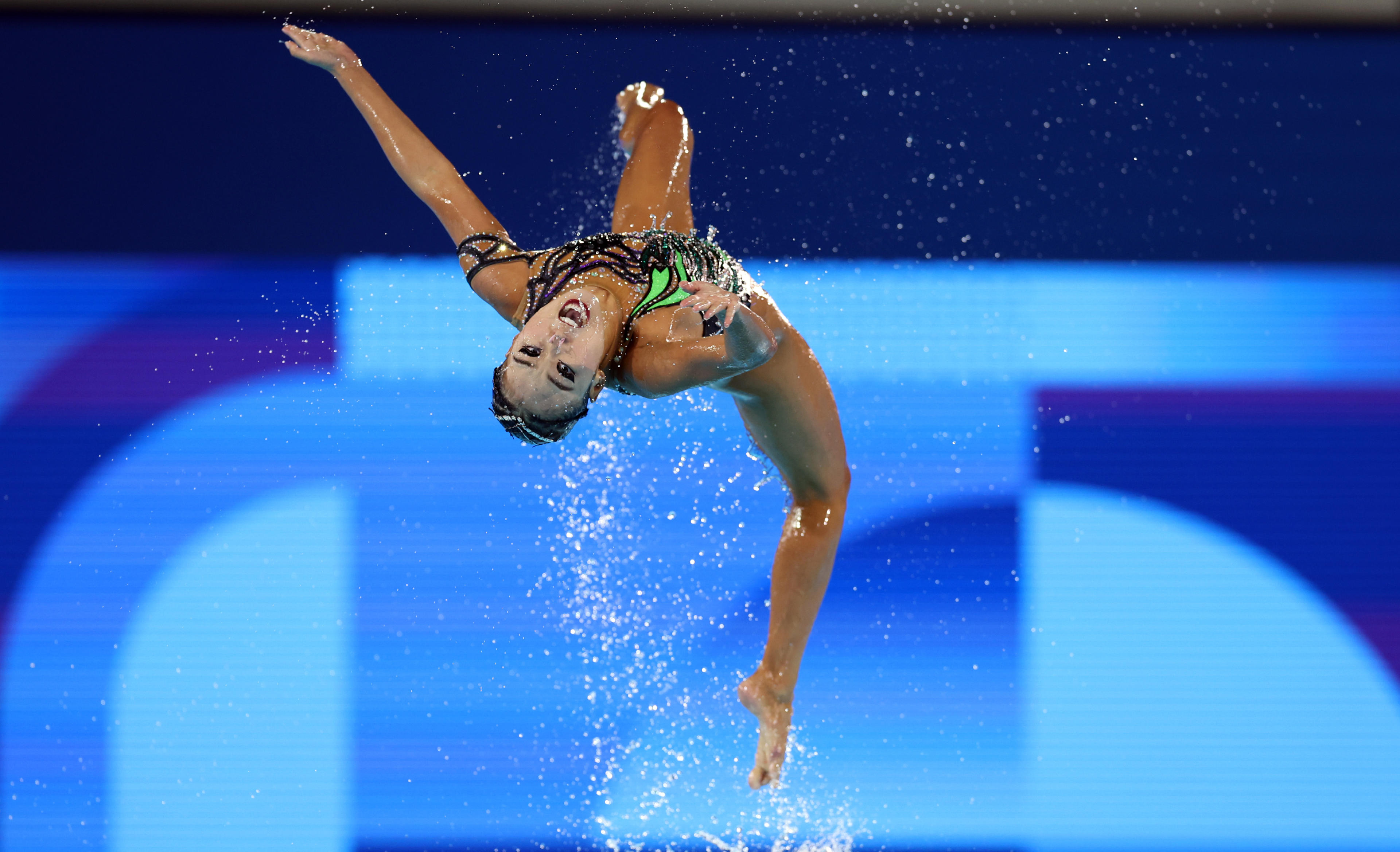 USA won the silver medal in artistic swimming. (Amin Mohammad Jamali/Getty Images)