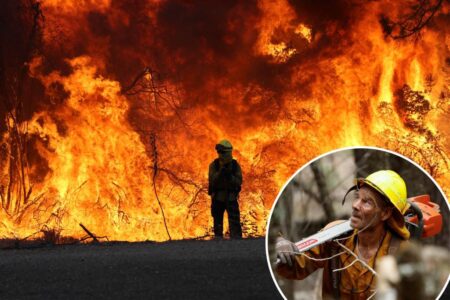 Cooler weather helps firefighters corral a third of massive California blaze
