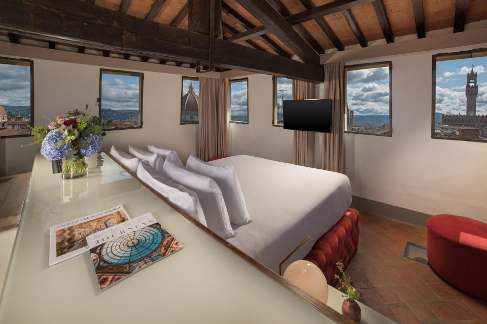 Torre Monalda Suite at Italy's oldest hotel.