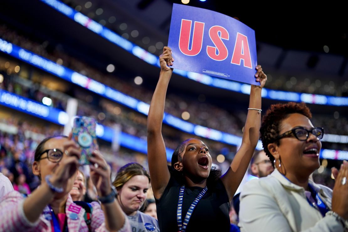 A delegate holds a