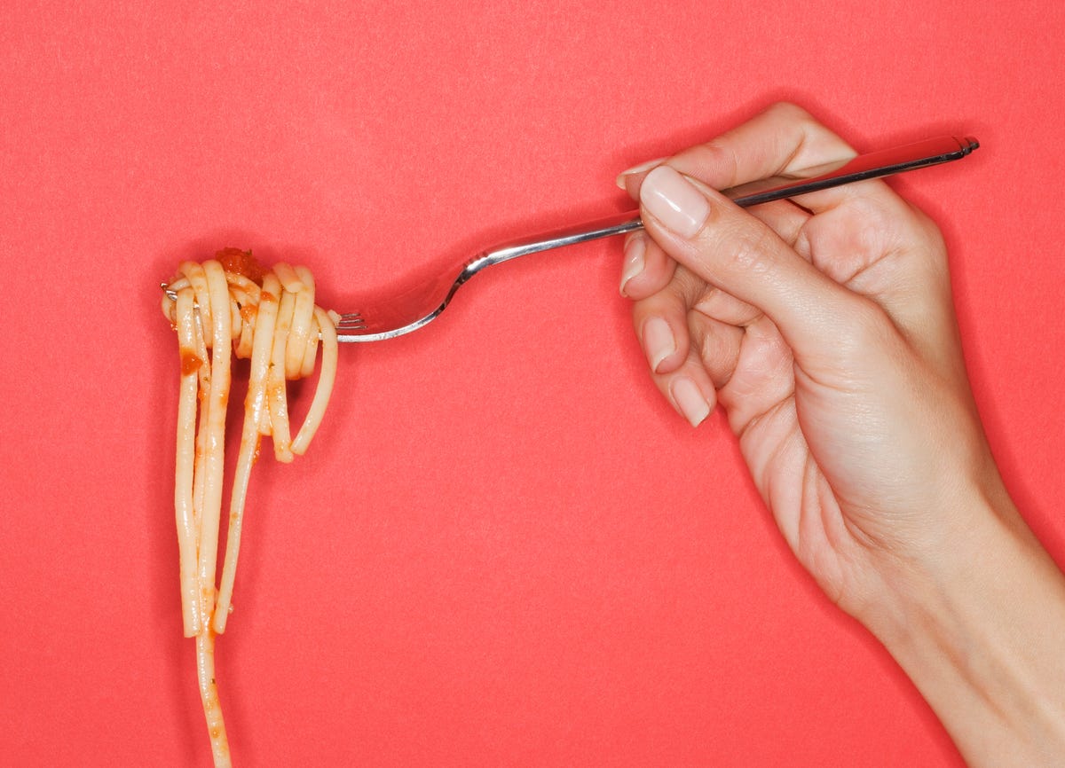 forkful of pasta