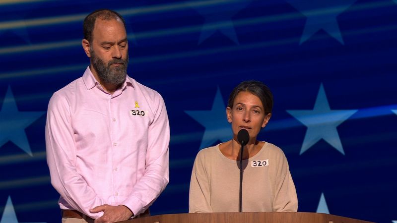 Hostage’s parents to DNC: There is a surplus of agony on all sides in the Middle East