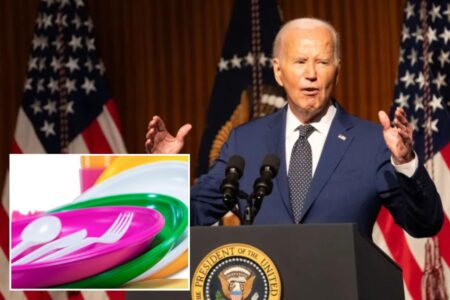 Biden admin will ban federal government using plastic cutlery to combat climate change